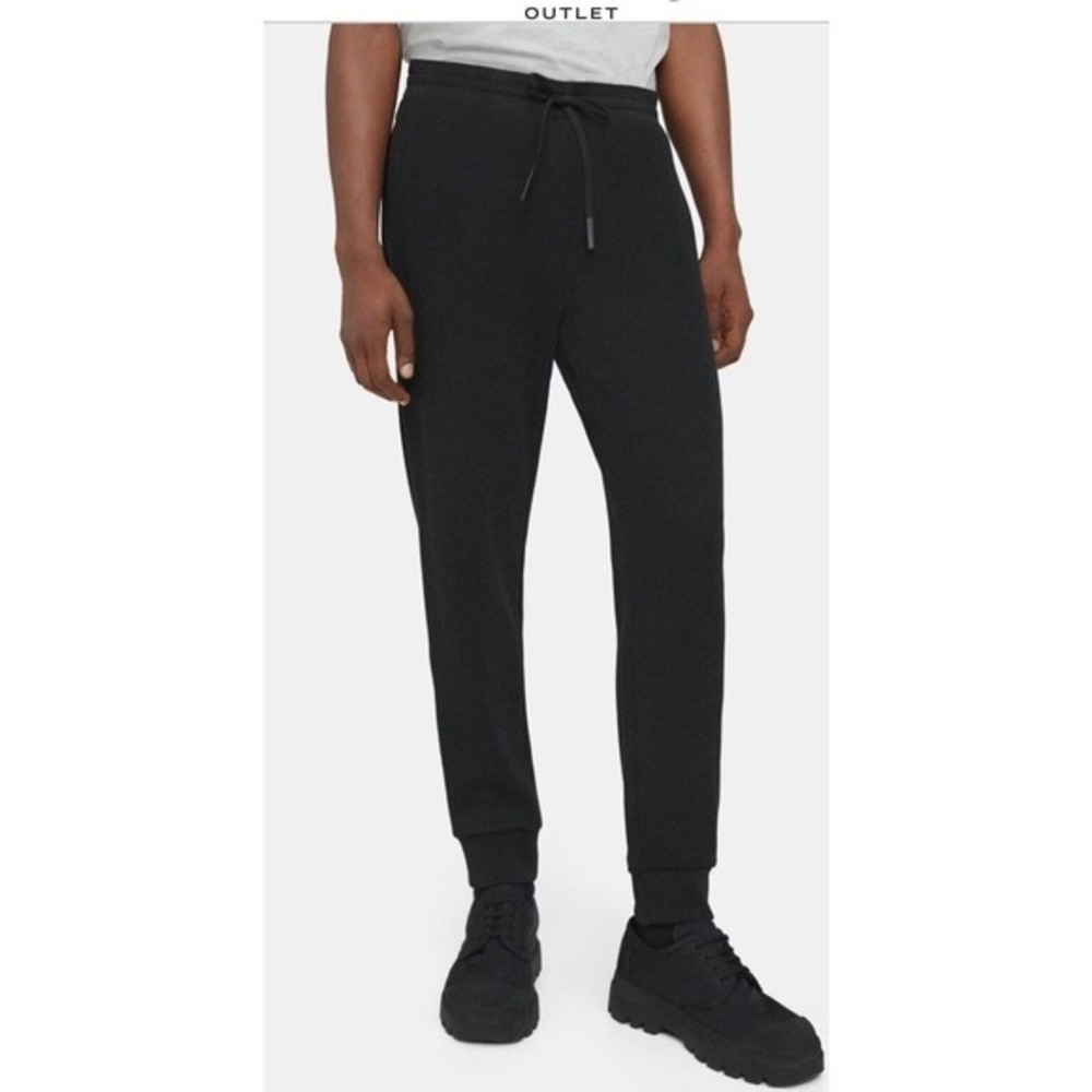 #334 Theory Cotton Blend Men Draw String Joggers Size XL RETAIL $279